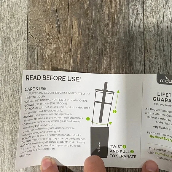 Reduce Aspen glass and Insulated Tumbler - Beige Two- In - one - Picture 7 of 11